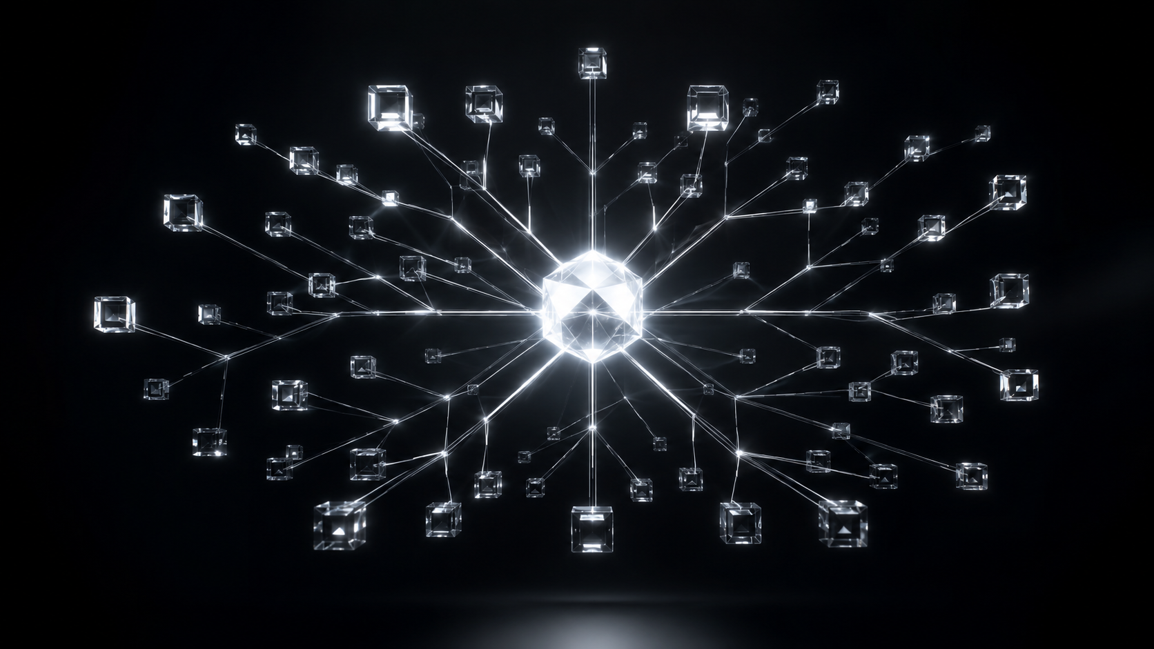 Geometric AI Crystal Node Matrix